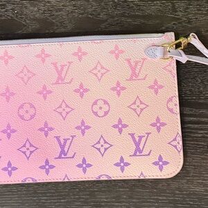 Louis Vuitton Pink and Purple Monogram Clutch